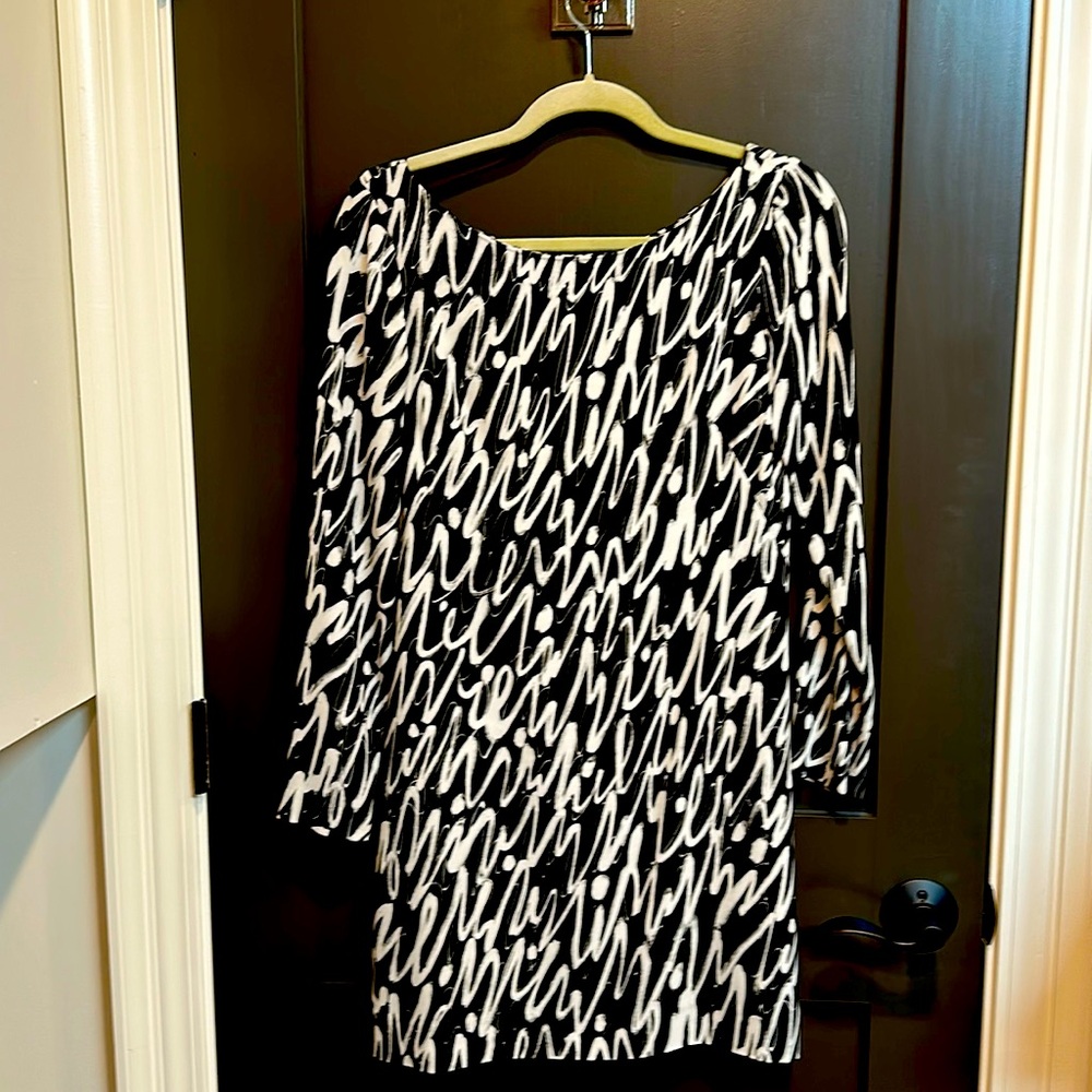 Milly size 2 dress, monogram print